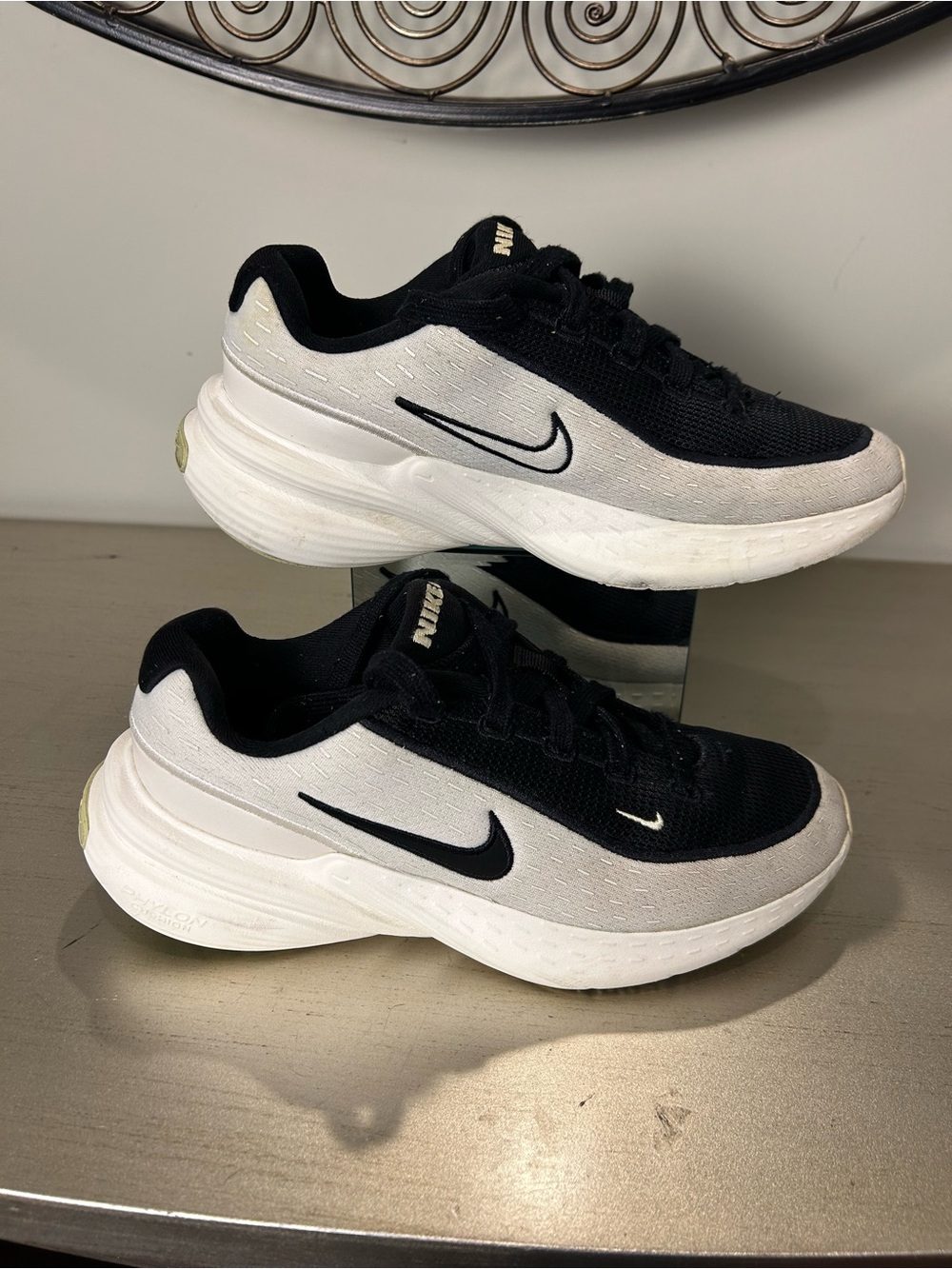 Nike youth Black and White Running Shoes - Lightweight Everyday Trainer